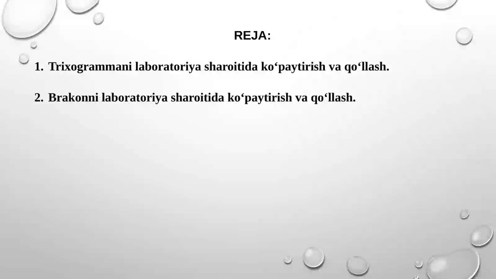 Trixogramma va brakonni ko‘paytirish va qo‘llash usuli 2