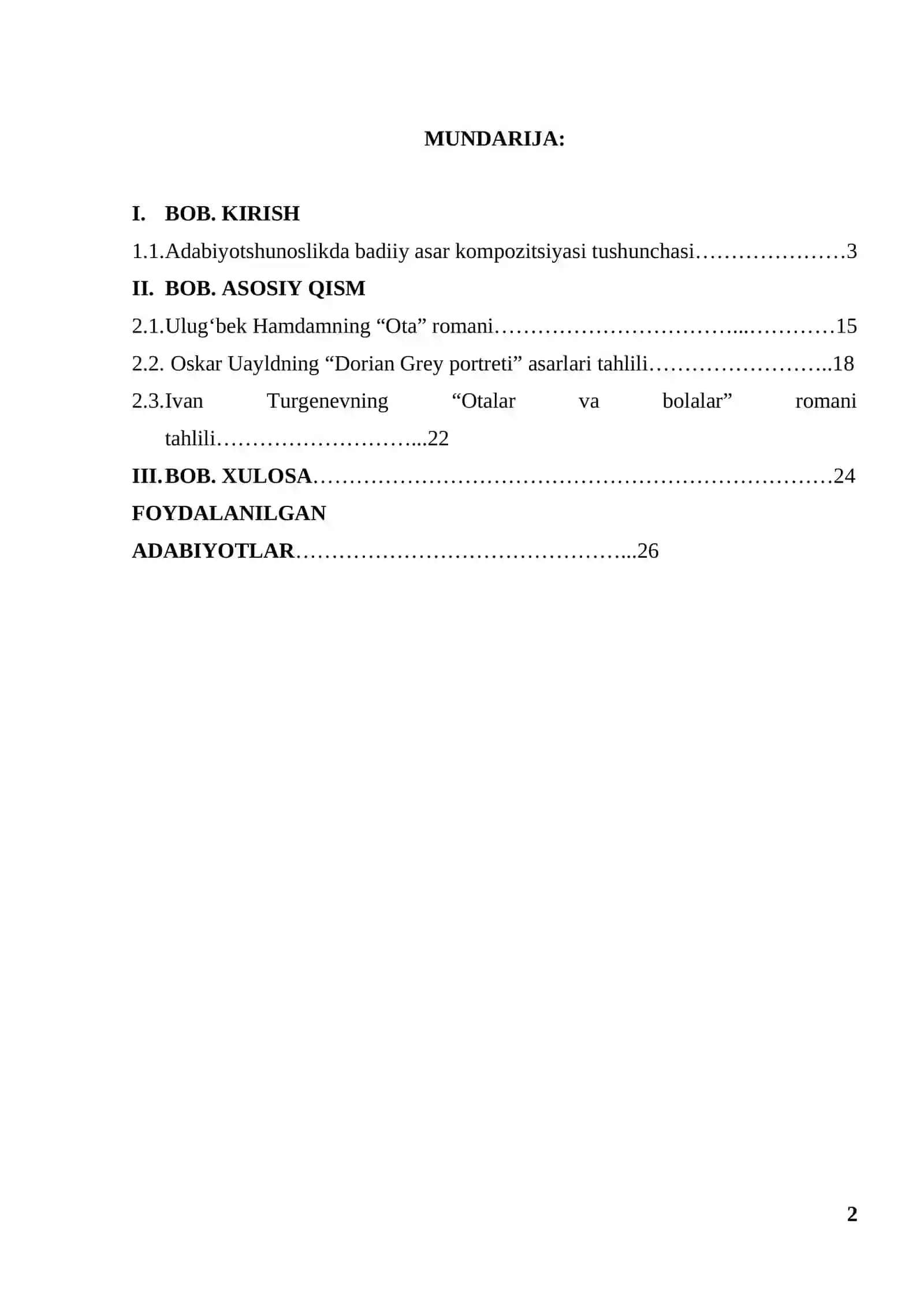 Badiiy asar kompozitsiyasi 2