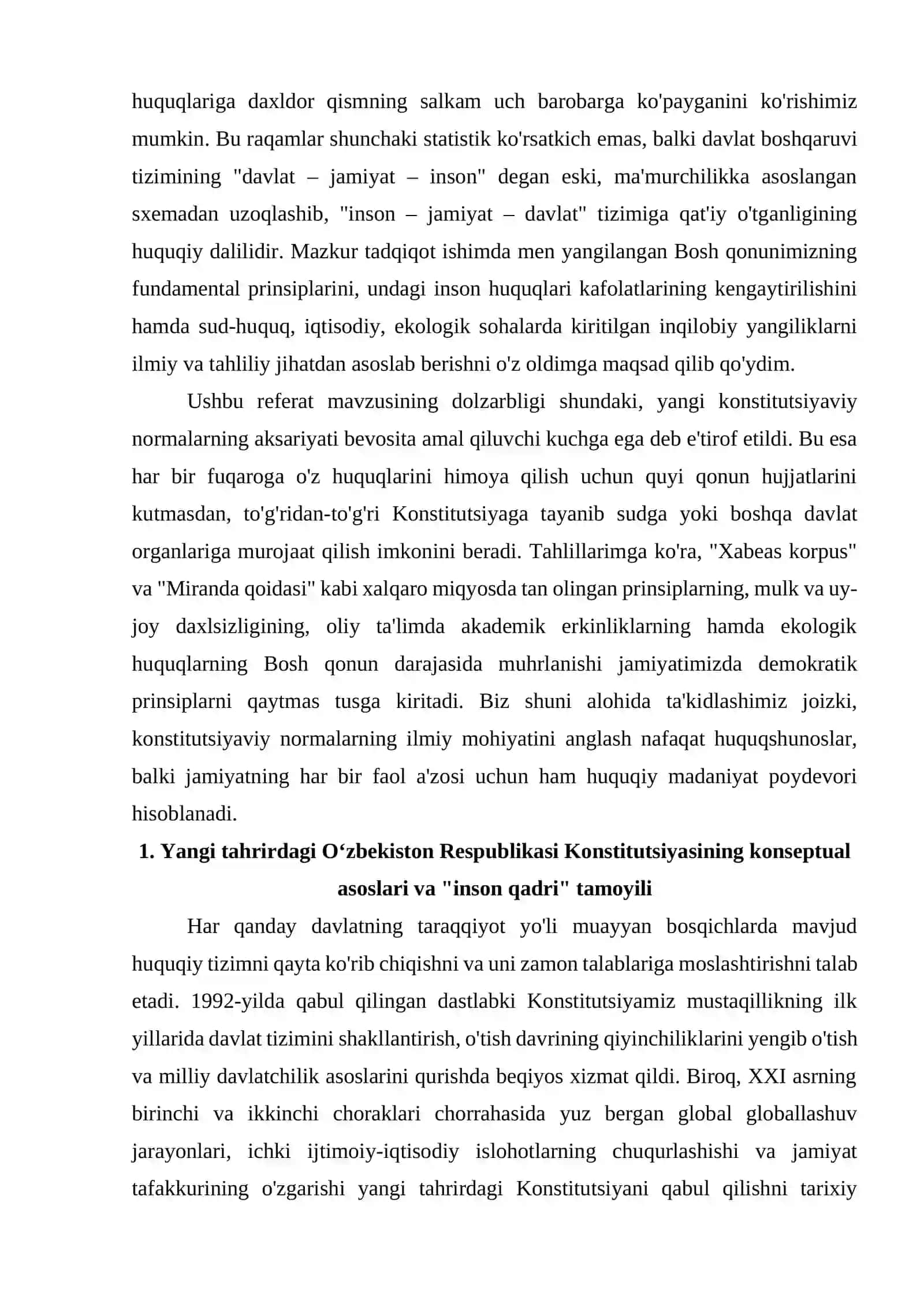 YANGI KONSTITUTSIYA — INSON HUQUQLARI KAFOLATI SIFATIDA 2