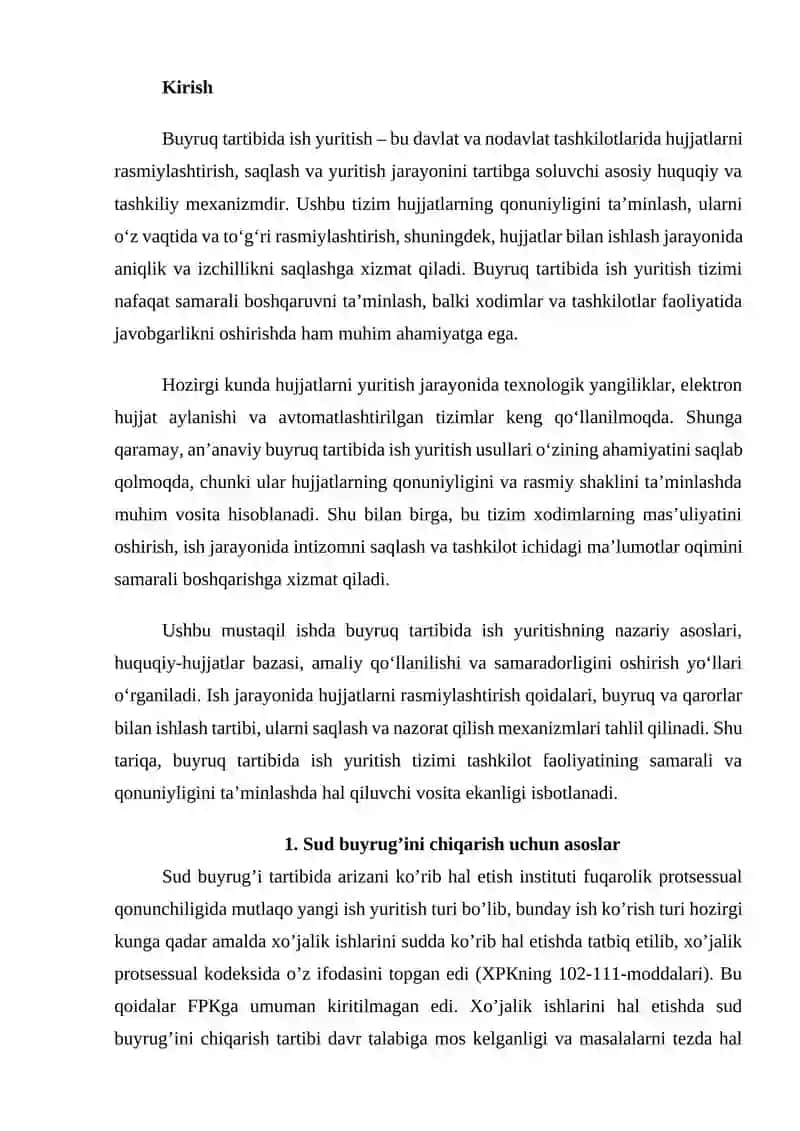 Buyruq tartibida ish yuritish 2