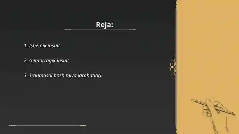 Bosh miya patalogiyalari 2