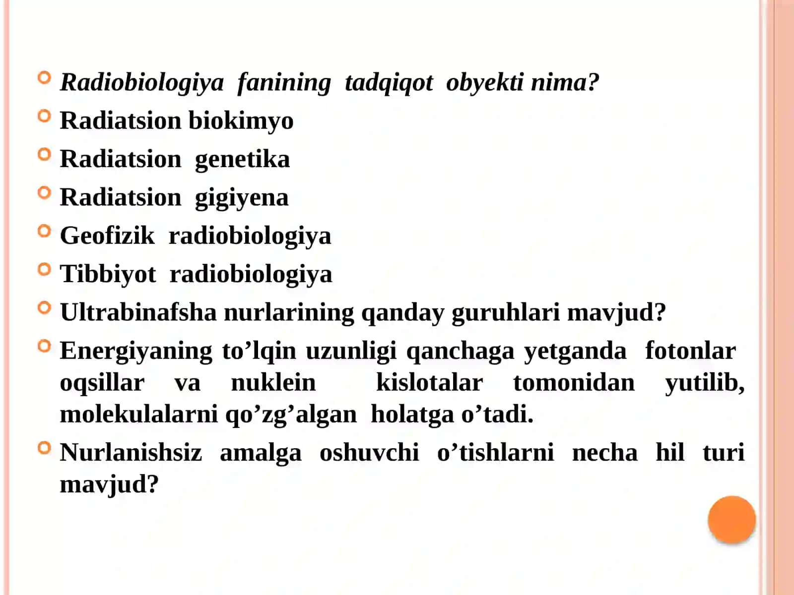 MEMBRANALAR BIOFIZIKASI 2