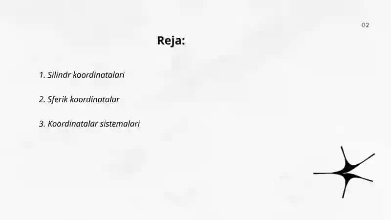 Silindr va sferik koordinatalar 2