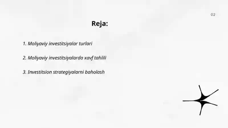 Moliyaviy investitsiyalar auditi 2