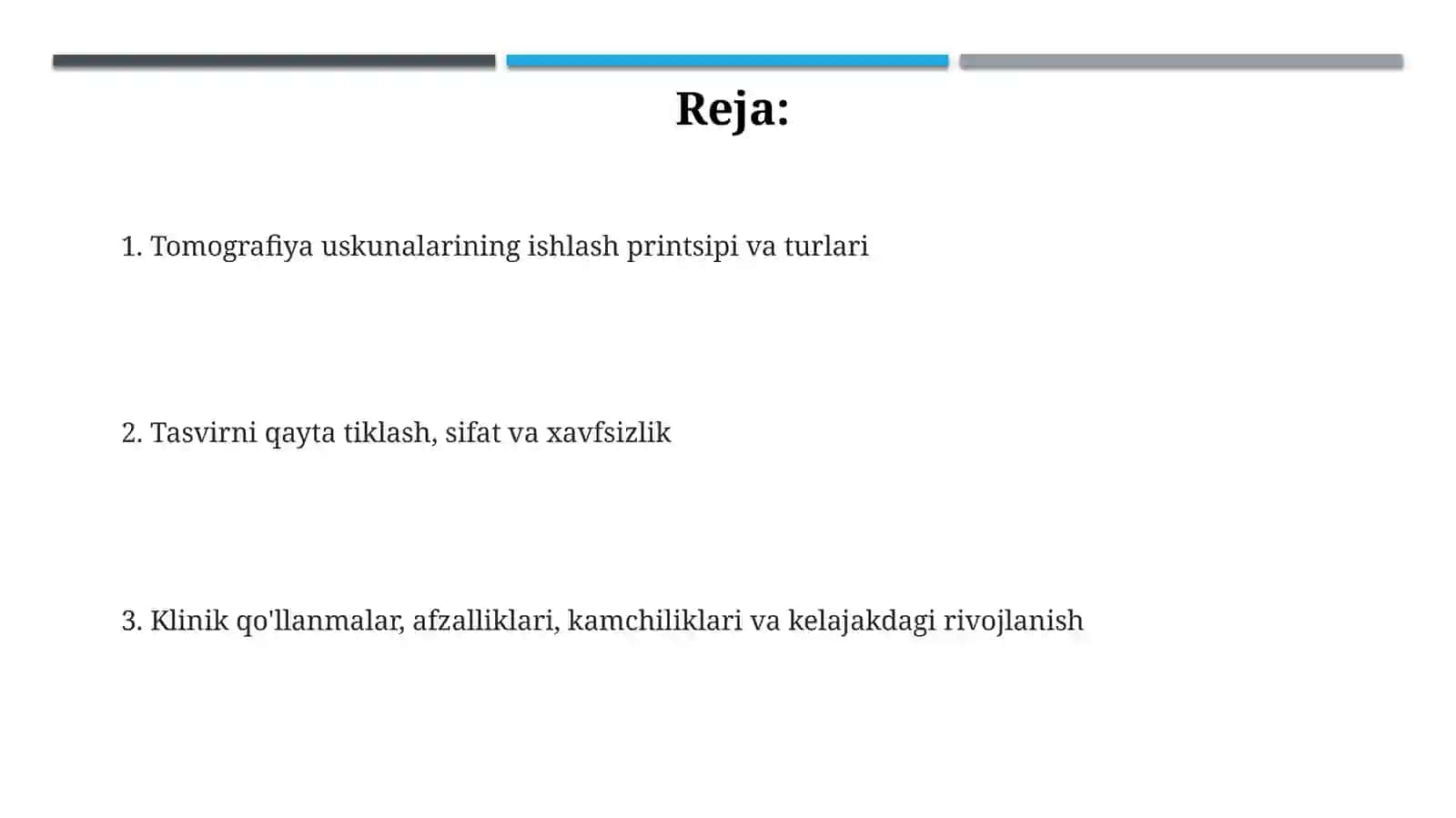 Tibbiy tomografiya apparatlarining ishlash prinsipi 2