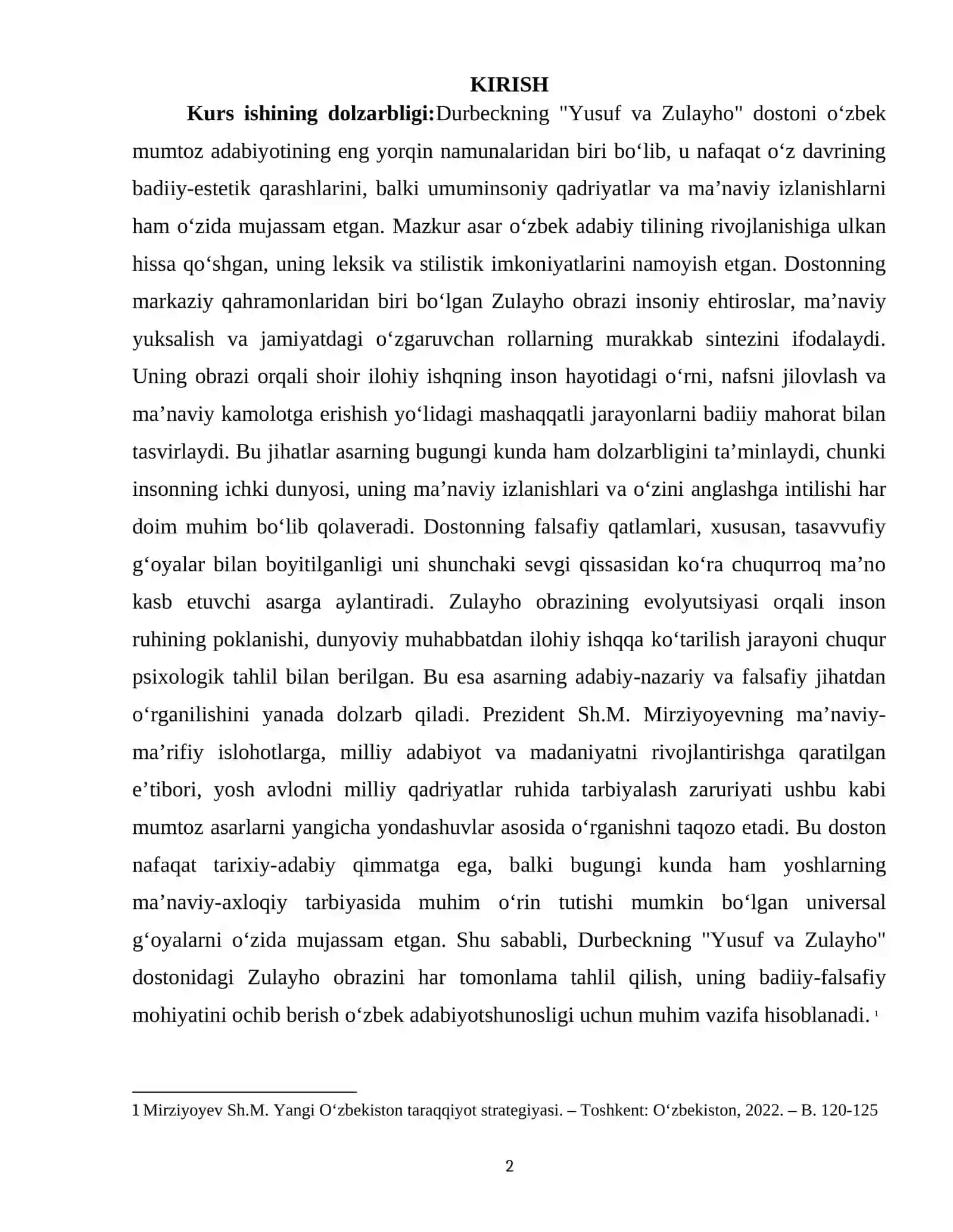 YUSUF VA ZULAYHO DOSTONIDA ZULAYHO OBRAZI 2