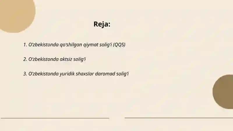 Qoʻshilgan qiymat soligʻi (QQS) 2