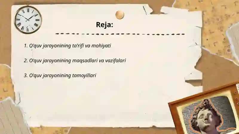 O'quv jarayonining mohiyati 2