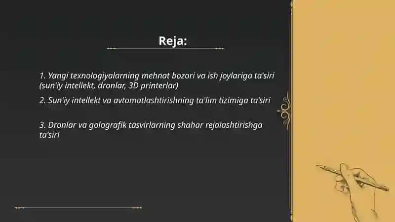 Yangi texnologiyalarning ta'siri 2