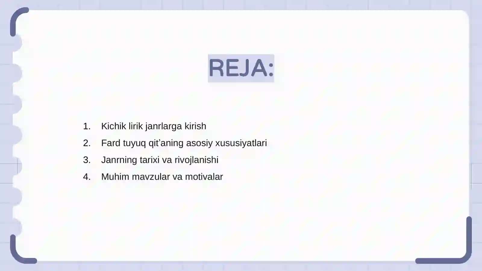 Kichik lirik janrlarda fard tuyuq qitʼa 2