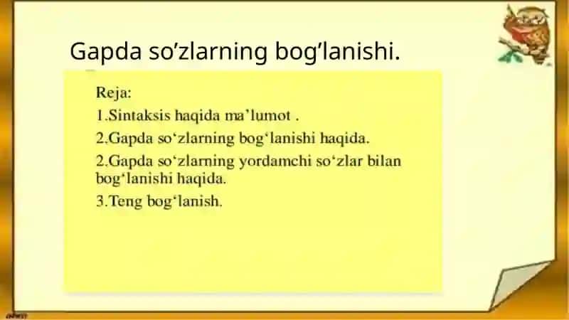 Davlat tilida ish yuritish fanidan tayyorlagan slayd 2