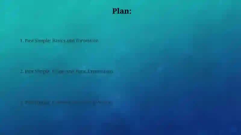 Past Simple Tense Presentation 2