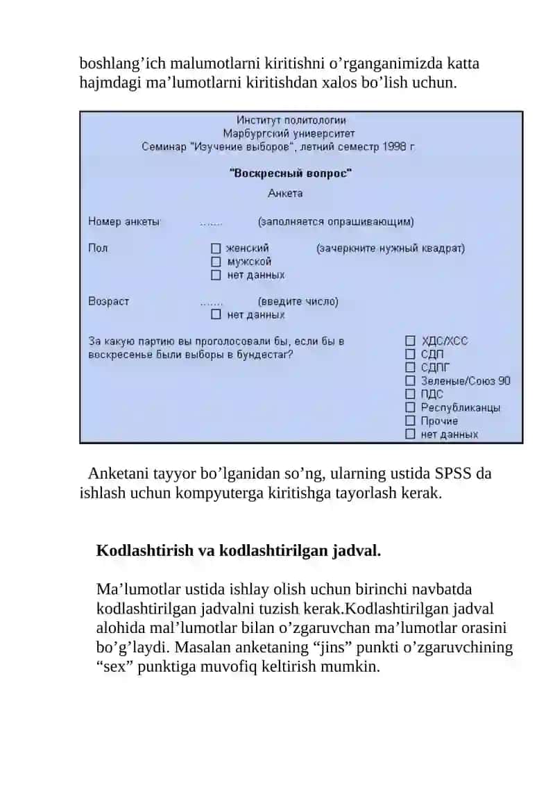 SPSS dasturi 2