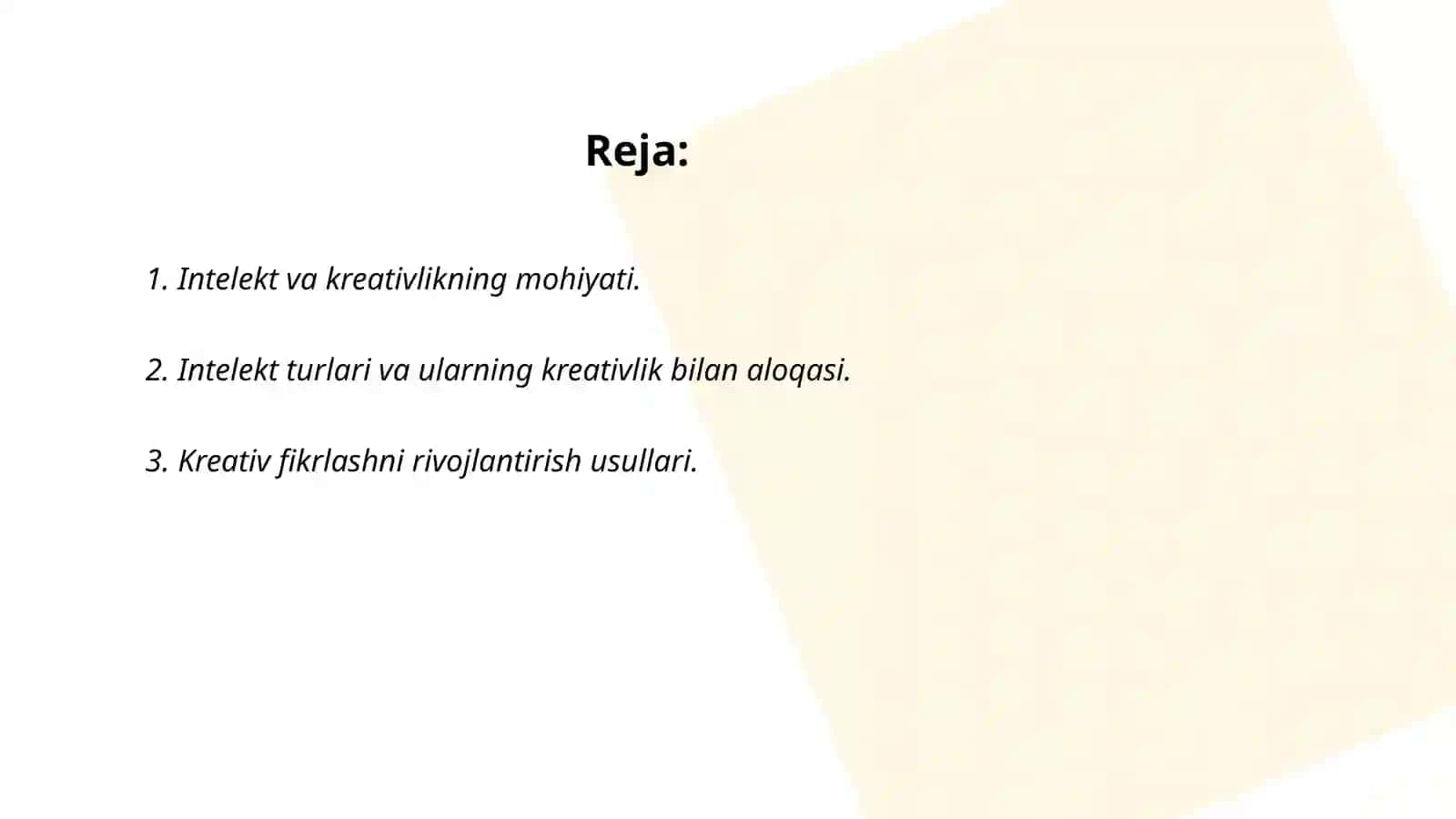 Intelekt va kreativlik 2