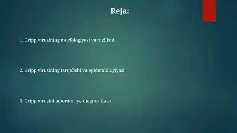 Gripp virusini laboratoriya diagnostikasi 2