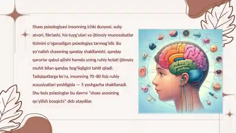 Shaxs psixologiyasi 2