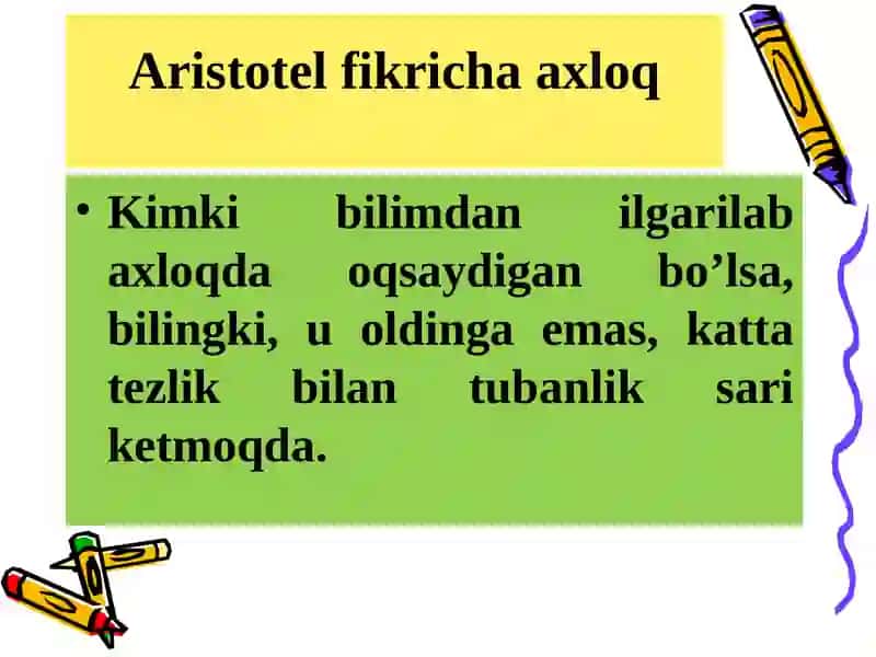 Axloq falsafasi (Etika) 2