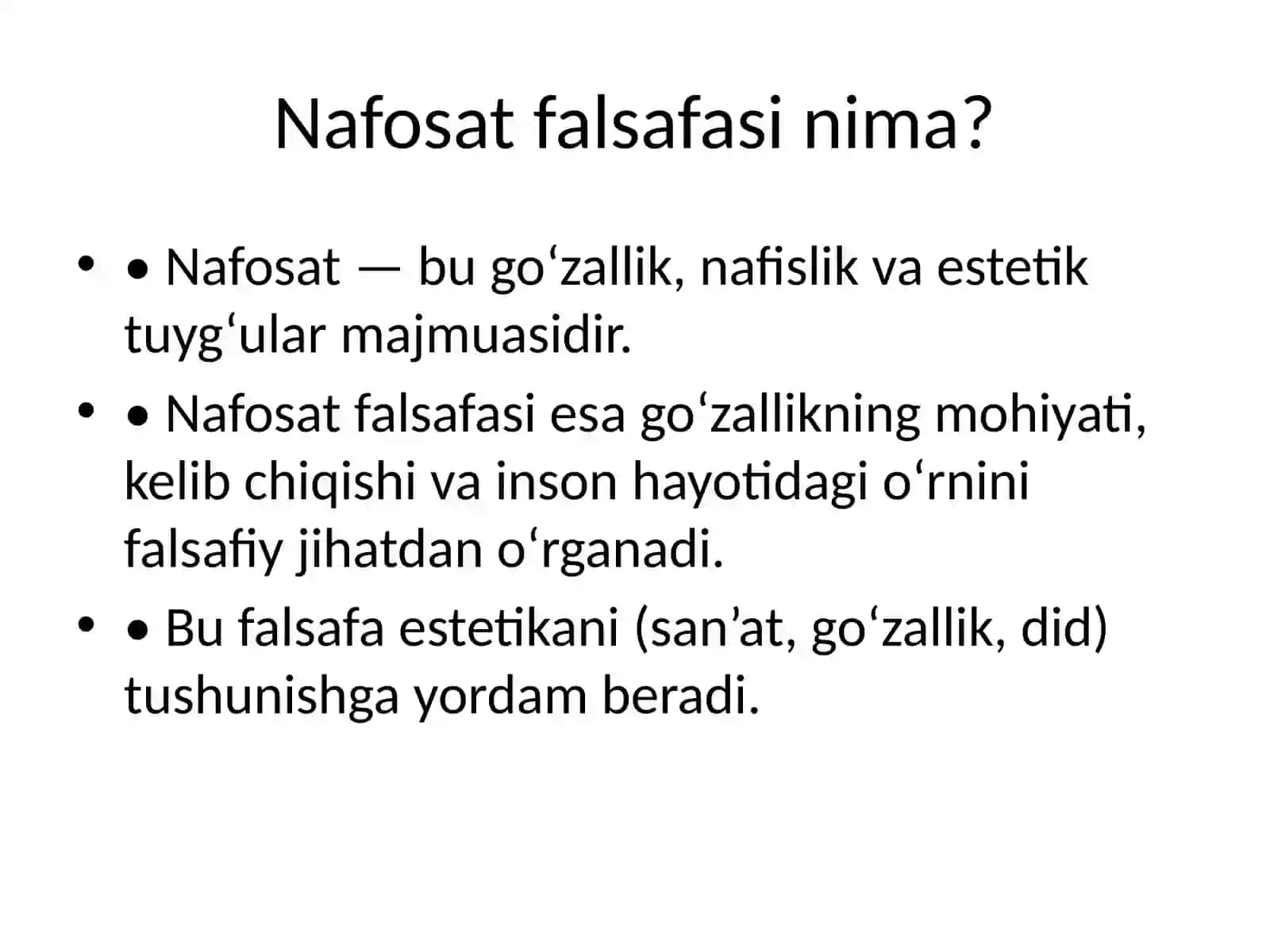 Nafosat falsafasi 2