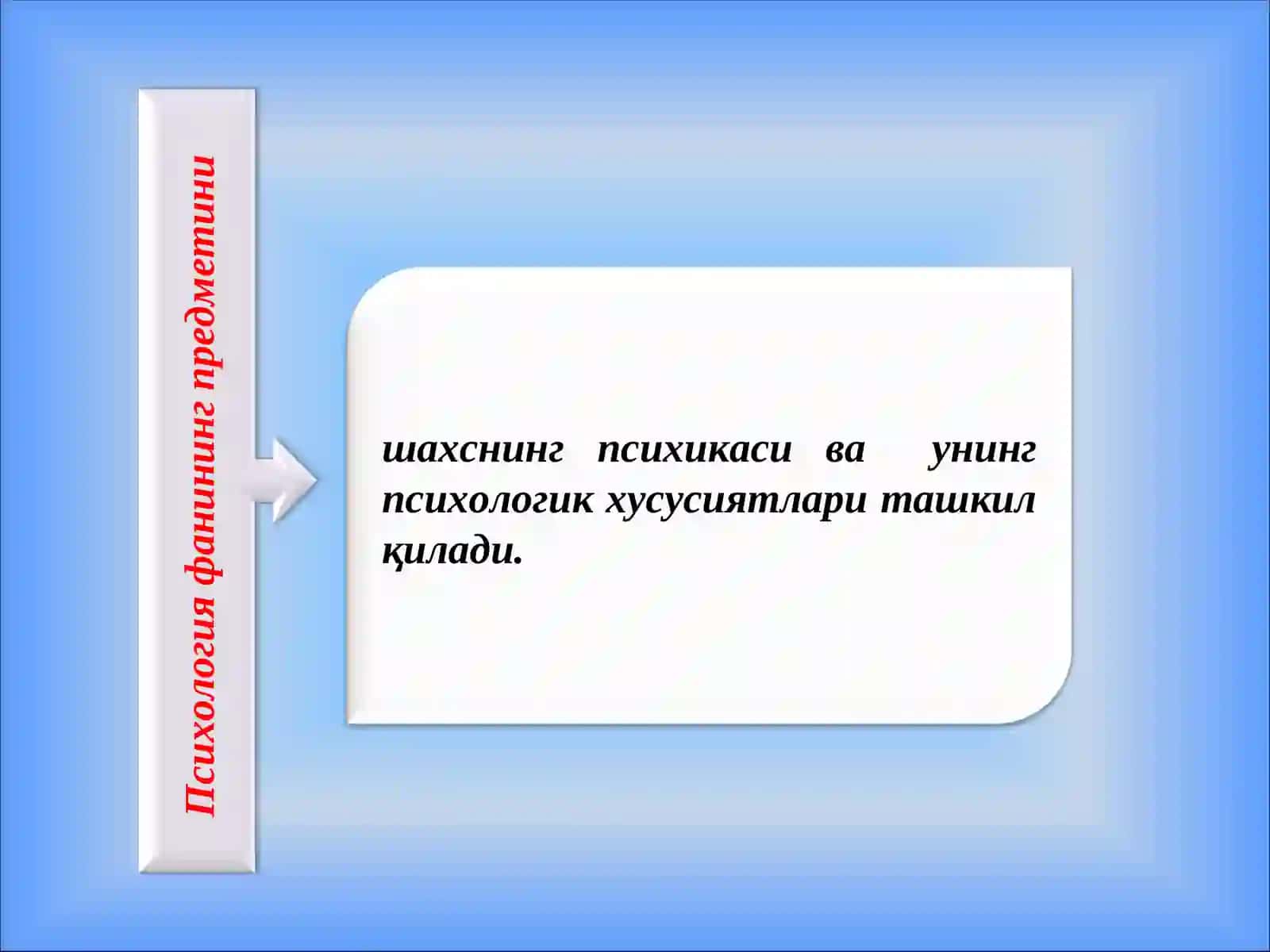ПСИХОЛОГИЯНИНГ ПРЕДМЕТИ 2