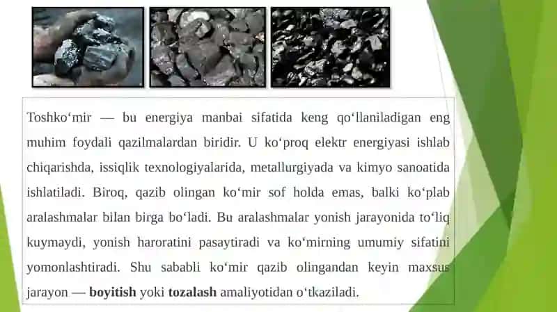 Ko‘mirni boyitish usullari 2