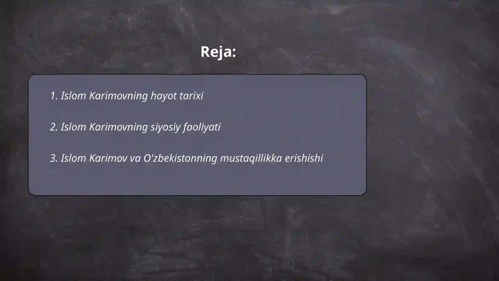 Islom Karimovning hayot tarixi 2