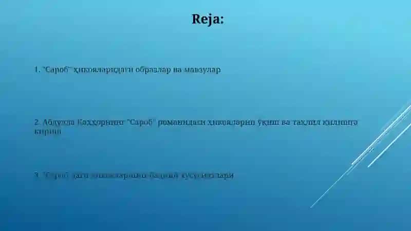 "Сароб" ҳикояларидаги образлар ва мавзулар 2