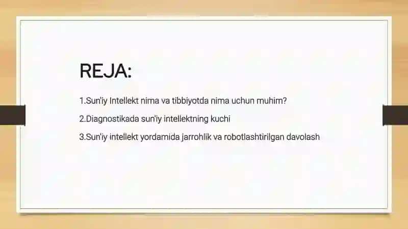 Sun'iy intellektning tibbiyotdagi qo‘llanilishi 2