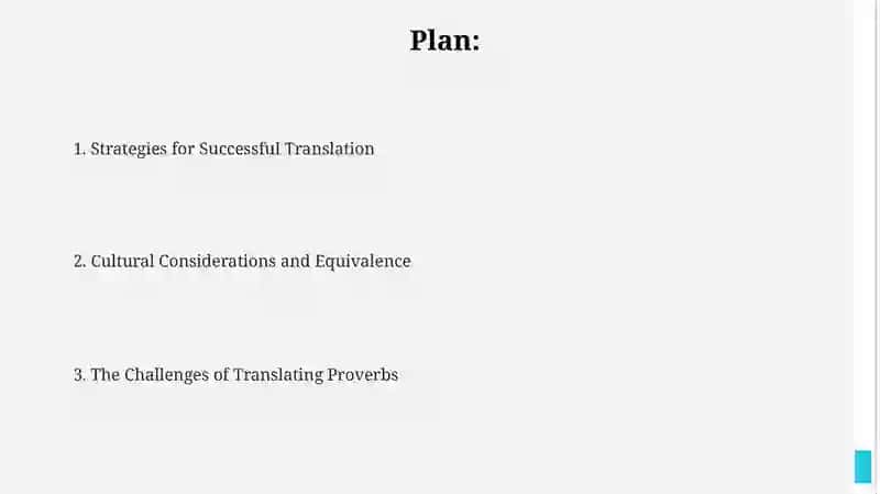 The translation of proverbs 2