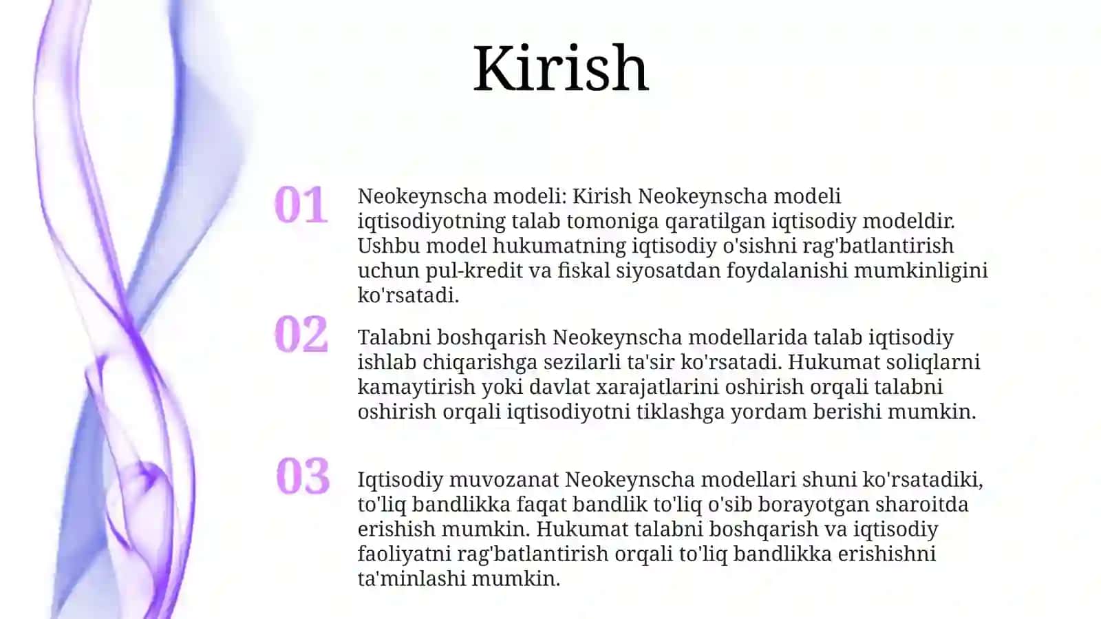 Iqtisodiy O'Sishning Neokeynscha Modellari 2