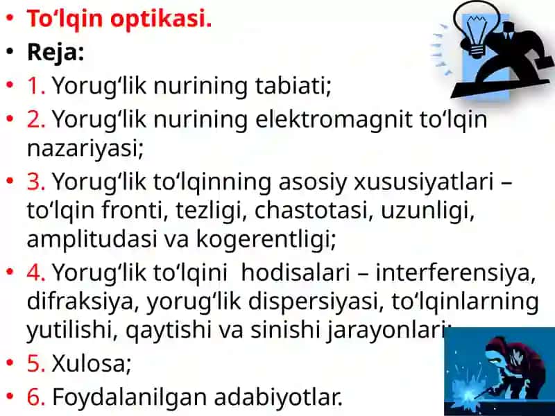 Fizika Ma'ruza 2