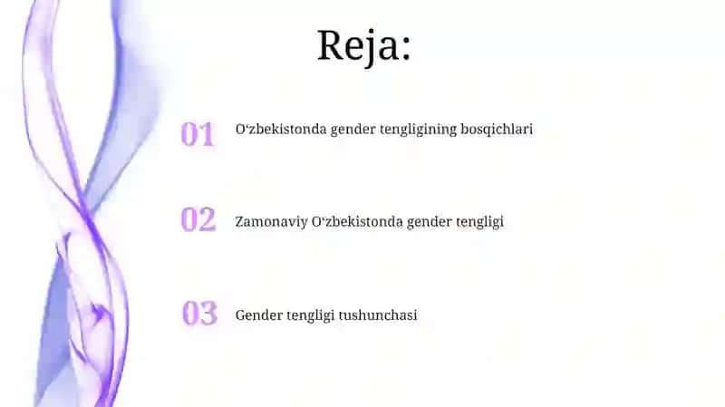Gender tengligi tushunchasi 2