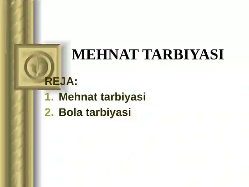 Shahzodaning Umumiy Pedagogika Fanidan Taqdimoti 2