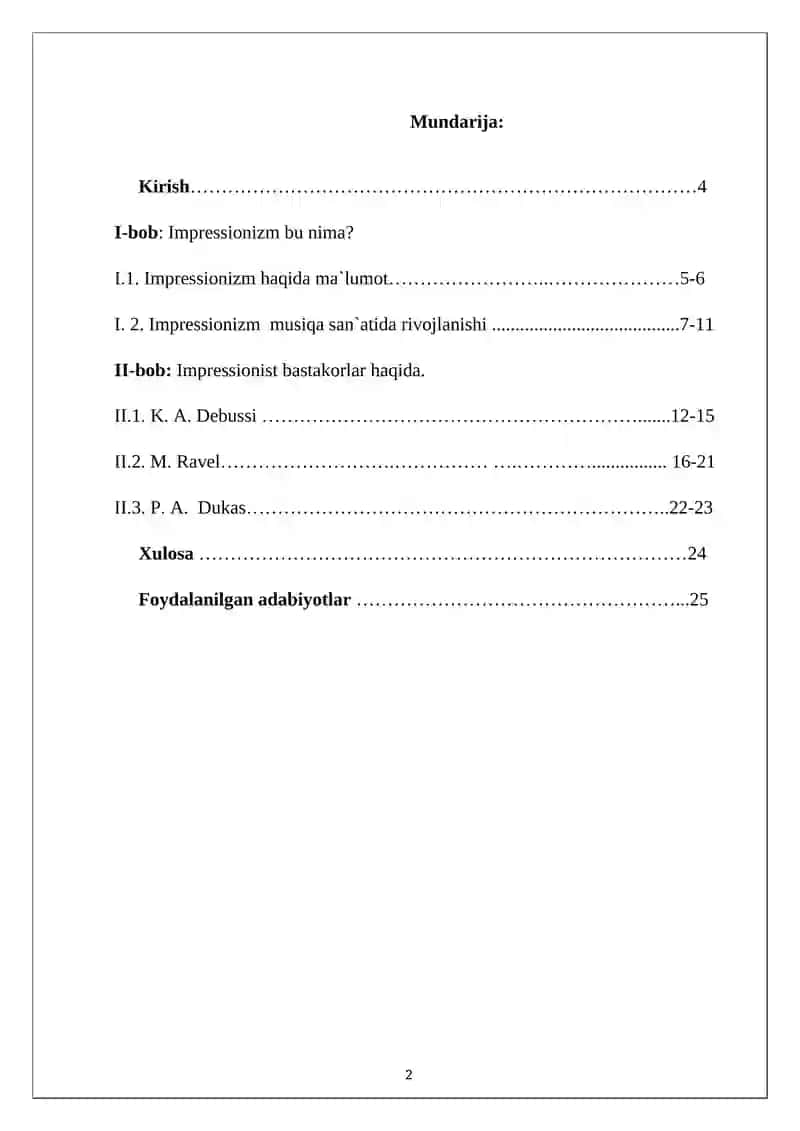 Musiqadagi impressionizm 2