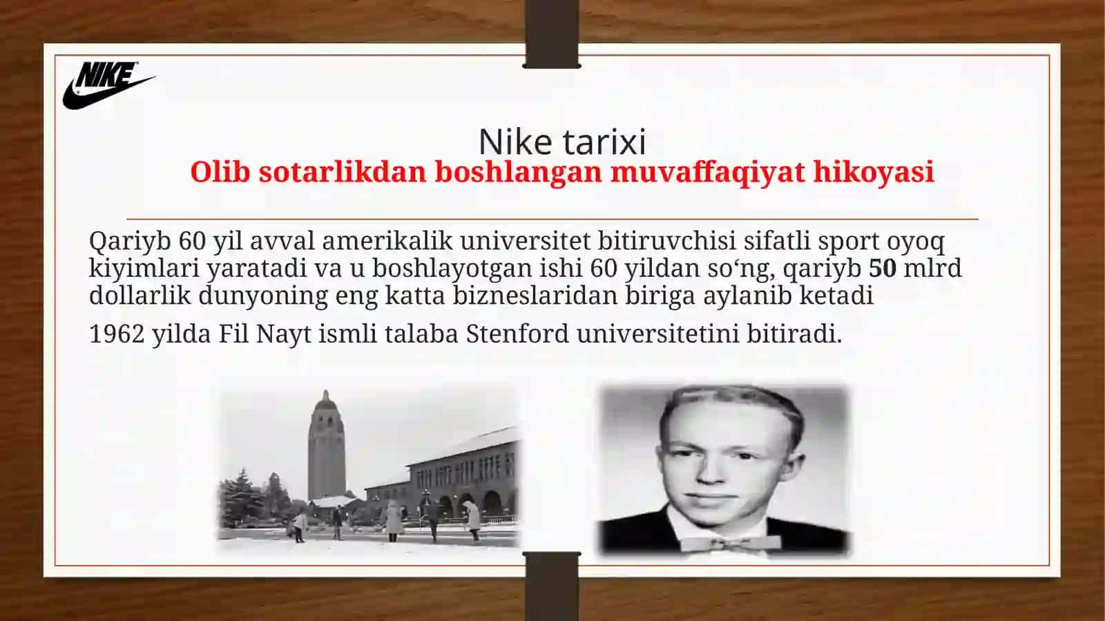 NIKE kompaniyasi taxlili 2