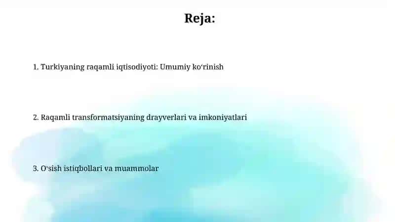 Turkiyaning raqamli iqtisodiyoti 2