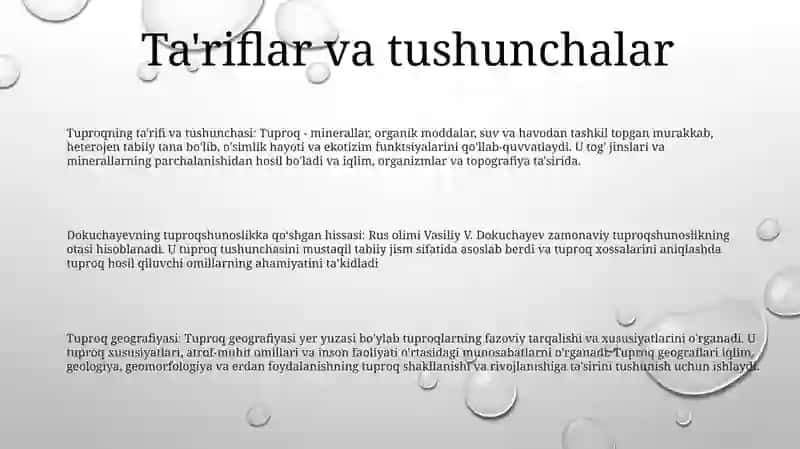Dokuchayev Tuproqshunoslik Va Tuproqlar Geografiya 2