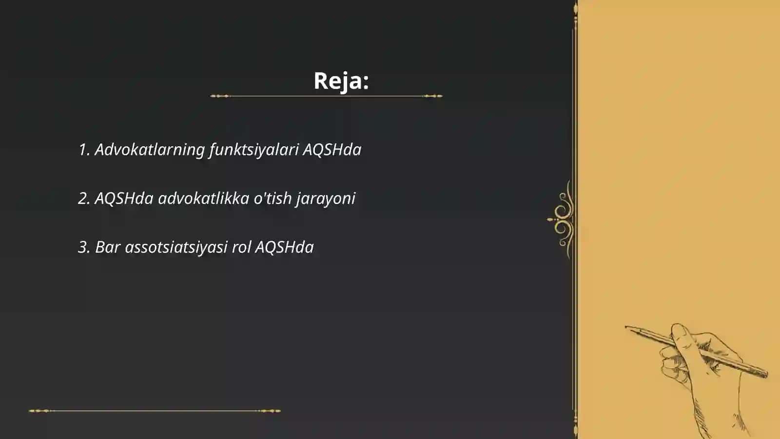 AQSHda advokatura faoliyati 2