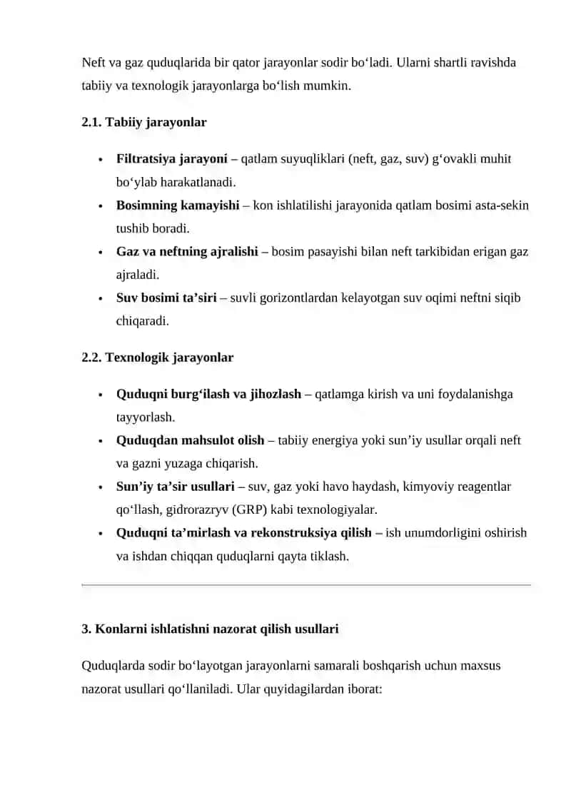 Konlarni ishlatishni nazorat qilish usullari 2