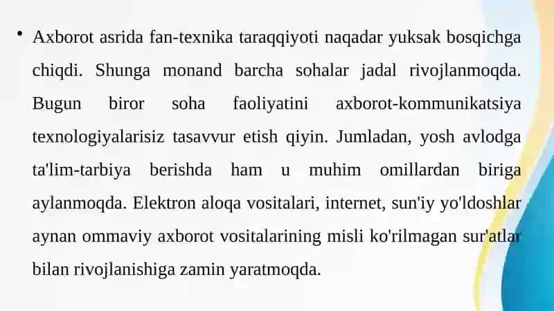Media  ta'lim nazariyasining  pedagogikadagi  o'rni 2