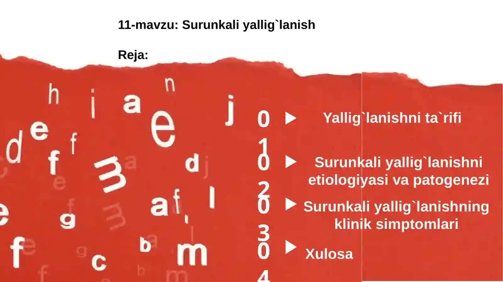 Surunkali yallig`lanish 2