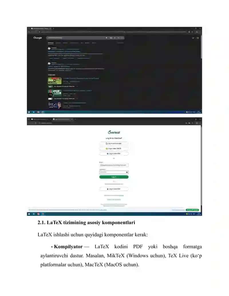 LaTeX Dasturini O‘rnatish va Uning Imkoniyatlari 2