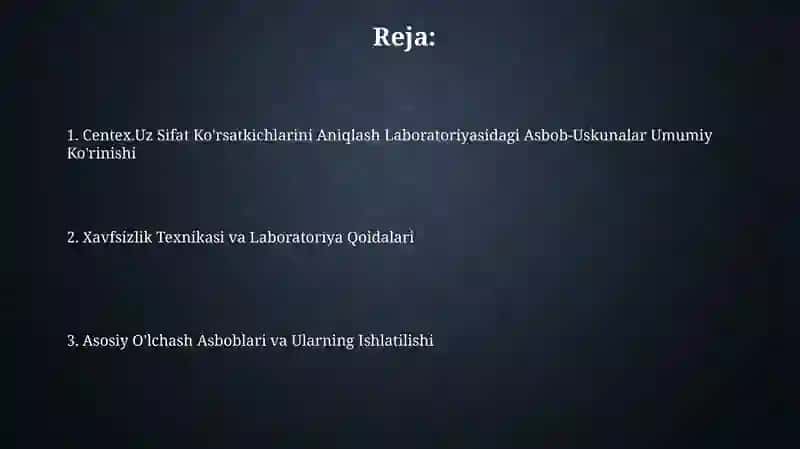 Centex.Uz Sifat Ko'rsatkichlarini Aniqlash Laboratoriyasi 2