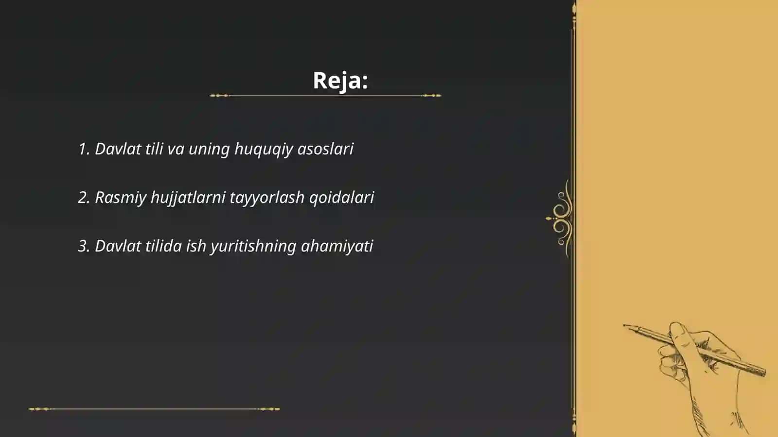 Davlat tilida ish yuritish 2