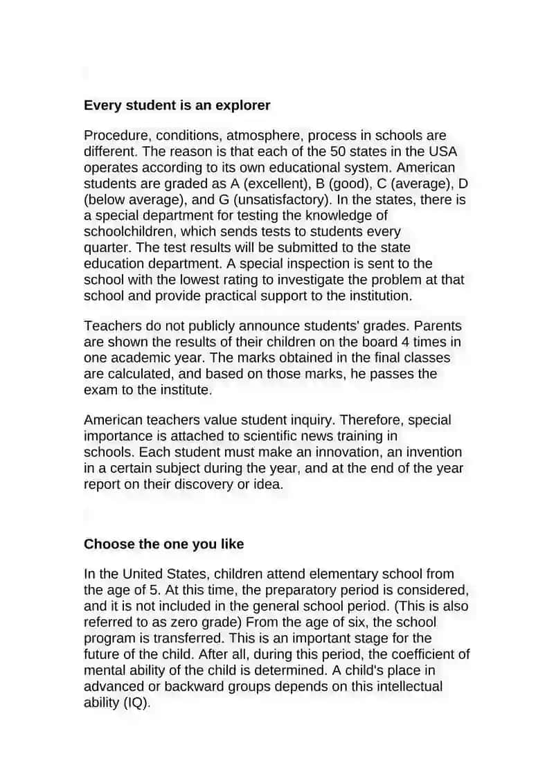 US schools 2