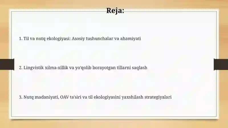 Til va nutq ekologiyasi 2