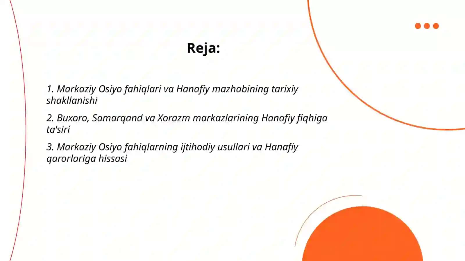 Markaziy Osiyo fahiqlari va Hanafiy mazhabining tarixiy shakllanishi 2