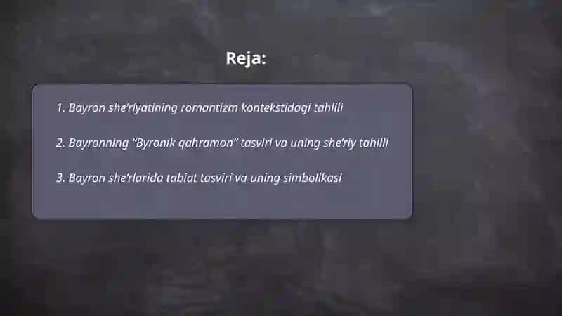 Bayron she'riyati tahlili 2