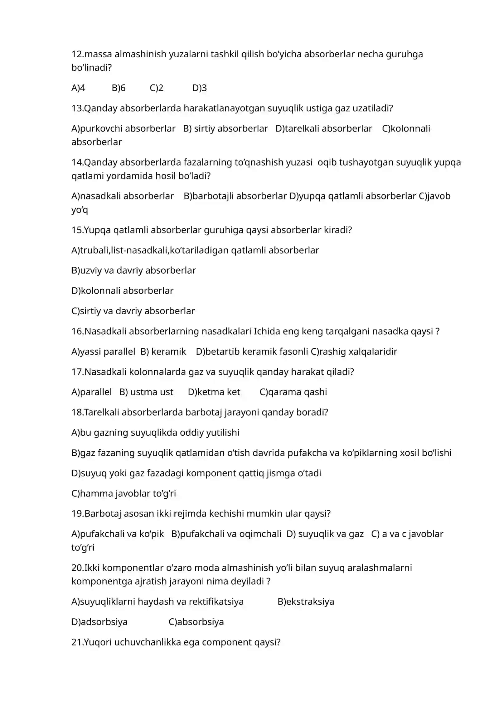 Massa almashinish jarayonlari 2