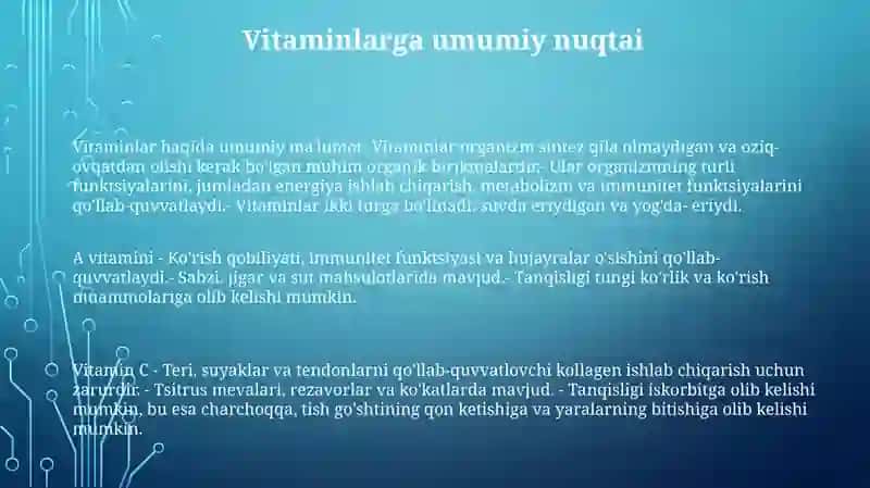 Vitaminlar 2