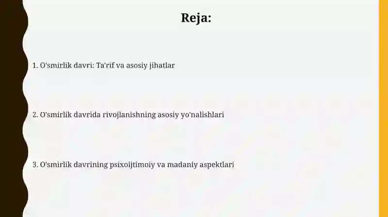 Oʻspirinlik davri 2